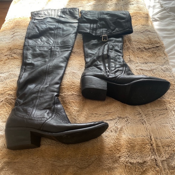 Steve Madden over the knee almond toe low heel boot - Picture 5 of 5